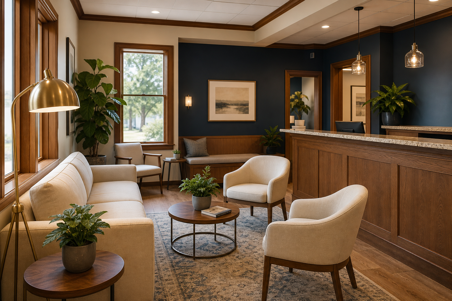 Welcoming waiting area
