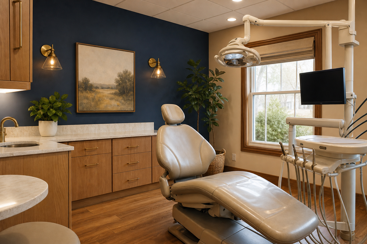 Comfortable dental treatment room